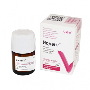 Иодент твердеющая паста, 25 г