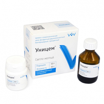 Уницем универсальный  цемент для фиксации, цвет золотисто-желтый, 50 г + 30 г