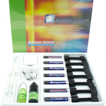 Prime-Dent Hybrid Composite композит светового отверждения, набор 7 шприцев x 4,5 г