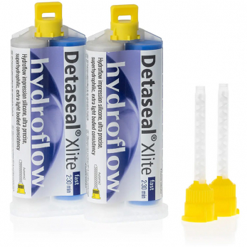 Detaseal hydroflow Xlite fast set материал стоматологческий оттискной, быстрое отверждение, база + катализатор, 2х50 мл