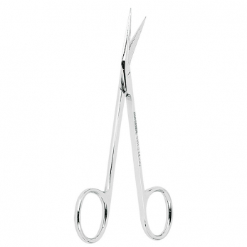 Asa Dental 0301-2 ножницы для десны под углом, одно лезвие зубчатое, 11,5 см