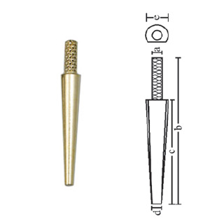 Штифты Dowel Pin New золотистые 20 мм, 100 шт.