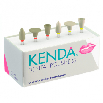Kenda Deluxe полиры для композита, компомеров и керамики диапазон полировки 32-4 мкм, набор