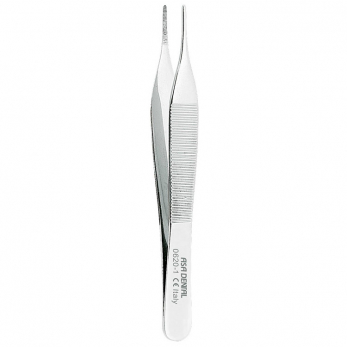 Asa Dental 0620-1 Adson пинцет анатомический прямой с рифлением, 12 см