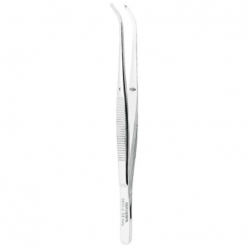 Asa Dental 0631-2 Semken-Taylor пинцет хирургический 1x2 изогнутый, для мягких тканей, 12,5 см