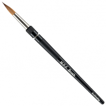 MPF Standard Spring Brush кисть с рукояткой цвета Black (черный), натуральный ворс Kolinsky, размер 8, 1 шт.