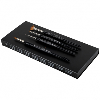 MPF Optimum Spring Master Kit набор из 4 кистей, кисть для красителей, опаков, контурирования и кисть для керамики Optimum Spring размер 4