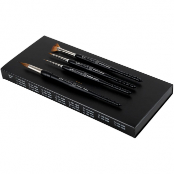 MPF Optimum Spring Master Kit набор из 4 кистей, кисть для красителей, опаков, контурирования и кисть для керамики Optimum Spring размер 8