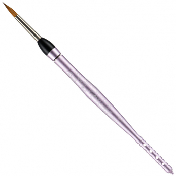 MPF Optimum Ladies Spring Ceramic Brush кисть с рукояткой цвета Pink (светло-розовый), натуральный ворс Kolinsky, размер 4, 1 шт.