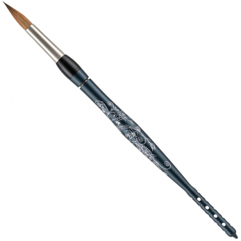 MPF Optimum Ladies Spring Ceramic Brush кисть с рукояткой цвета Midnight Blue (темно-синий), натуральный ворс Kolinsky, размер 8, 1 шт.
