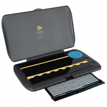 MPF Evolution Master Ceramic Palette Black палитра для замешивания керамики и красителей, со стеклянной рабочей поверхностью, с кистью