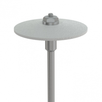 MPF White Pearl Thin Disc полир для керамики и диоксида циркония, форма диск, рабочая часть 22 x 0,7 мм, 1 шт.