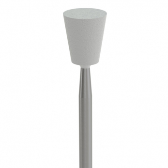 MPF White Pearl Inverted Small Cone полир для керамики и диоксида циркония, форма обратный конус, рабочая часть 6 x 8 мм, 1 шт.