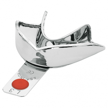 Asa Dental Perma-Lock ложка слепочная из нержавеющей стали нижняя, без перфорации, с бортиком, размер S