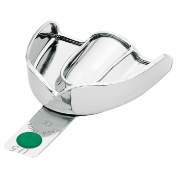 Asa Dental Perma-Lock ложка слепочная из нержавеющей стали верхняя, без перфорации, с бортиком, размер L