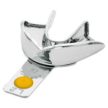 Asa Dental Perma-Lock ложка слепочная из нержавеющей стали нижняя, без перфорации, с бортиком, размер XS