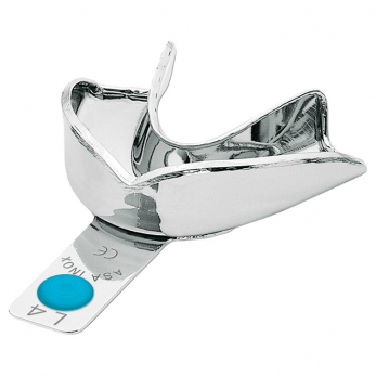 Asa Dental Perma-Lock ложка слепочная из нержавеющей стали нижняя, без перфорации, с бортиком, размер M