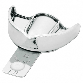 Asa Dental Perma-Lock ложка слепочная из нержавеющей стали верхняя, без перфорации, с бортиком, размер XXS