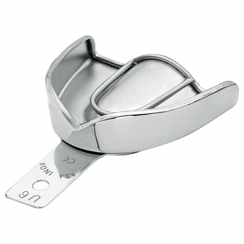 Asa Dental Perma-Lock High Grip ложка слепочная из нержавеющей стали верхняя, без перфорации, c увеличенным бортиком, размер XL