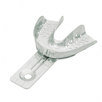 Asa Dental Orthobaby ложка слепочная алюминиевая детская нижняя, c перфорацией, без бортика, размер S