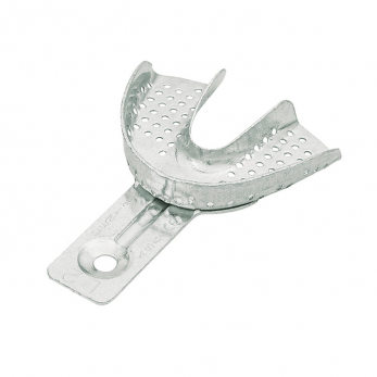 Asa Dental Orthobaby ложка слепочная алюминиевая детская нижняя, c перфорацией, без бортика, размер M
