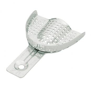 Asa Dental Orthobaby ложка слепочная алюминиевая детская верхняя, c перфорацией, без бортика, размер M