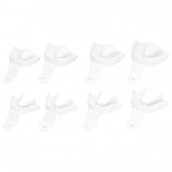 Asa Dental Orthobaby набор слепочных ложек из поликарбоната детская, без перфорации, без бортика, 8 шт.