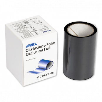 Hanel Occlusion Foil окклюзионная фольга на полимерной основе, черная, 80 мм x 25 м, толщина 12 мкм