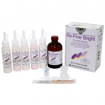 Re-Fine Bright пластмасса самотвердеющая быстрой полимеризации, SET 1, 5 x 50 г + 260 мл