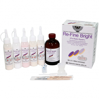 Re-Fine Bright пластмасса самотвердеющая быстрой полимеризации, SET 2, 5 x 50 г + 260 мл