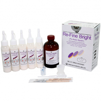 Re-Fine Bright пластмасса самотвердеющая быстрой полимеризации, SET 3, 5 x 50 г + 260 мл
