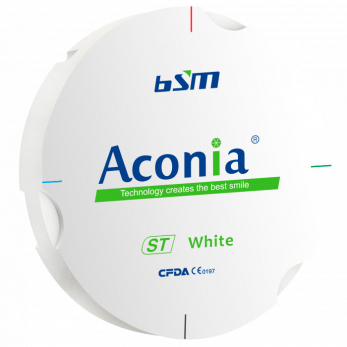 Aconia ST диск диоксида циркония, 95 x 18 мм, цвет белый