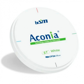 Aconia ST диск диоксида циркония, 98 x 16 мм, цвет белый