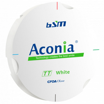 Aconia TT диск диоксида циркония, 95 x 16 мм, цвет белый