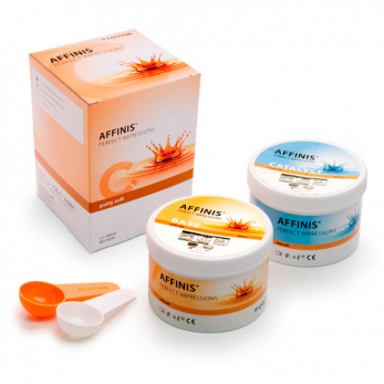 Affinis Putty Soft A-силиконовая масса для снятия оттисков зубов, 2x300 мл