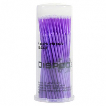 Аппликаторы Dispodent Ultra Fine, сиреневые, 100 шт.