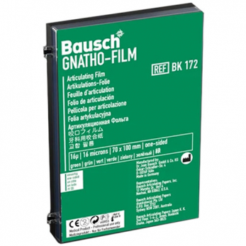 Bausch BK 172 фольга окклюзионная гнато-пленка зеленая 16 мкм, 70 мм x 100 мм, 50 листов