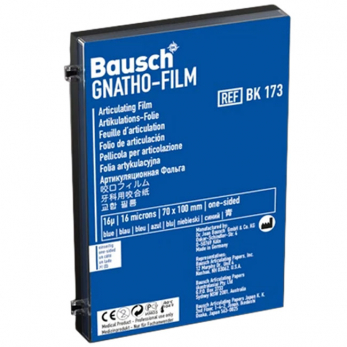 Bausch BK 173 фольга окклюзионная гнато-пленка синяя 16 мкм, 70 мм x 100 мм, 50 листов