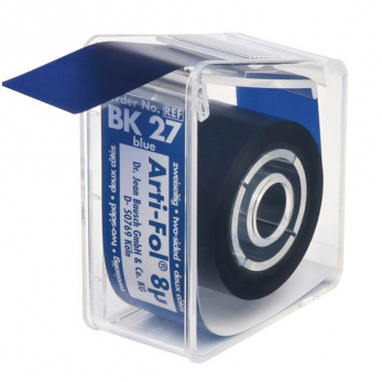 Bausch BK 27 фольга артикуляционная синяя двухсторонняя 8 мкм, 22 мм x 20 м