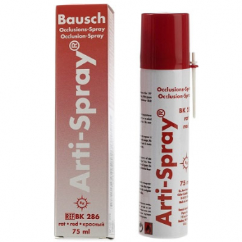 Bausch Arti-Spray BK 286 спрей для индикации окклюзионных контактов, красный, 75 мл