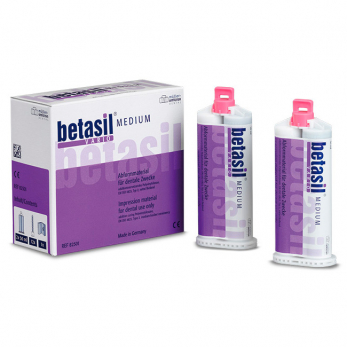 Betasil Vario Medium A-силиконовая слепочная масса, корригирующий слой средней текучести, 2x50 мл
