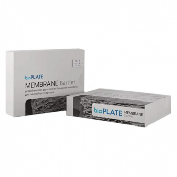 bioPLATE Barrier резорбируемая двухслойная барьерная мембрана, эластичная, 15х20 мм
