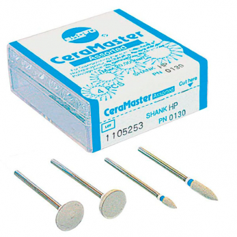 CeraMaster Assortment HP 0130 набор силиконовых полиров для обработки керамики, 4 шт.