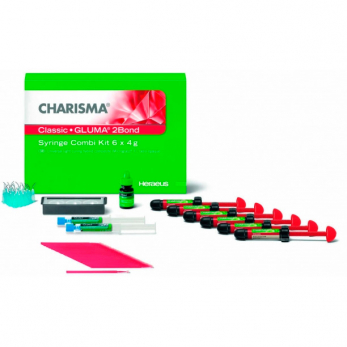 Charisma Classic Syr Combi Kit материал для пломбирования и реставраций, 6 шприцев по 4 г, 2 бонда, гель
