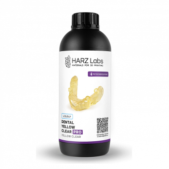 Dental Yellow Clear PRO фотополимер, цвет жёлтый прозрачный, 1 кг