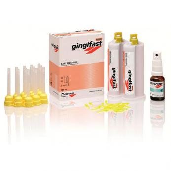 Gingifast Rigid твердый A-Силикон для воспроизведения десны на модели, 2x50 мл