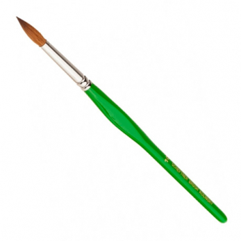 Кисть Kolinsky Brush #10 с натуральным ворсом, размер 10, 1 шт.