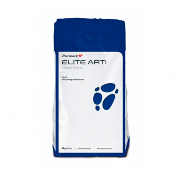 Elite Arti Fast гипс быстрый для артикуляторов, 3 класс, цвет белый, 3 кг