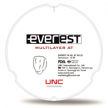 Everest Multilayer AT диск циркониевый, многослойный, 95 x 12 мм, цвет A3