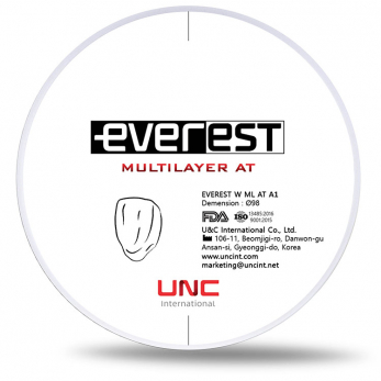 Everest Multilayer AT диск циркониевый, многослойный, 98 x 12 мм, цвет A1